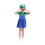 Luigi Super Mario Bros kost&uuml;&uuml;m roheline kleit suurus S 98-103 cm