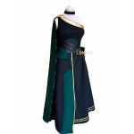 Halloweeni leedi Loki Cosplay kost&uuml;&uuml;m seeliku riietus Naiste Loki kleitikarnival parukas kost&uuml;&uuml;m-xl-quotium