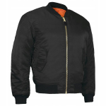 Jakk meestele MFH US MA1, must/oranž