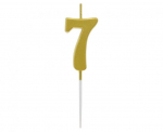 Koogik&uuml;&uuml;nal number SEVEN 7. s&uuml;nnip&auml;eva valija metalne kuld 9.5x2.3