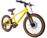 20-tolline laste jalgratas poistele ja t&uuml;drukutele MTB Shimano 6 k&auml;iku kerge alumiinium Tatra Bikes kollane