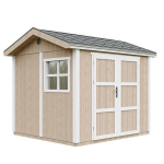 Aiamaja esmaklassiline 5,9 m&sup2; - K252x250x294 cm - P&otilde;randa ja bituumensindlitega - Timbela M913A-TERRA BROWN