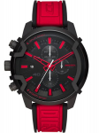 Meeste k&auml;ekell Diesel Griffed Chronograph, must/punane TY55601