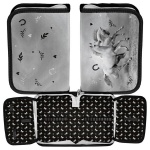 &Uuml;hekambriline pliiatsikott Paso ilma lisatarvikuteta klappidega hobuse muster