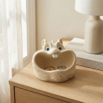 Aberto Design dekoratiivne anum pisiasjade jaoks Cutie Squirrel, 15x13x9 cm, liivakarva