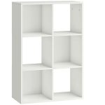 Raamatukapp 61.5x29.5x91.5 cm Valge puit
