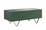 Kohvilaud Scalia, 120x55x48 cm, roheline/kuldne