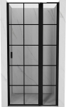 Mexen Mist L du&scaron;iuksed, parempoolsed 105 cm, must ruudustik, must - 8A4L-105-000-70-77-P, 105x200