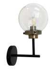 Candellux seinalamp Lens 33-01290, must/antiikmessing