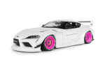 Diecast mudel Solido S1815502 Toyota Gr Supra Liberty Walk Body Kit White Pink 2025 1/18