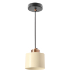 Ripplamp Candellux Alora, valge metallkupliga, E27
