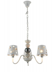 Candellux ripplamp Batley, valge/h&otilde;bedane