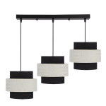 Candellux rippvalgusti Benta, must/valge