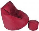 Tumba Mega Comfort XXL, kunstnahast, burgundiapunane