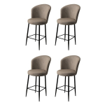 4-osaline baaritoolide komplekt Alte, cappuccino/musta v&auml;rvi