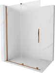 Mexen Velar Walk-in liuguks du&scaron;isein 150 x 200 cm, mattklaas 8 mm, roosa kuld - 871-150-000-33-60, 150 x 200 cm