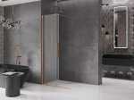 Mexen Velar l&uuml;kand du&scaron;isein Walk-in 75 x 200 cm, h&auml;rm 8 mm, harjatud vask - 871-075-000-33-65