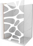 Mexen Kioto L du&scaron;inurk Walk-in 90 x 200 cm, valge laine, harjatud vask - 800-090-103-65-97