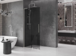 Mexen Velar L liuglev du&scaron;isein Walk-in 120 x 200 cm, grafiit 8 mm, harjatud nikkel - 871-120-003-43-97