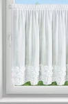 Eurofirany kardin Roses, 90x150 cm, valge