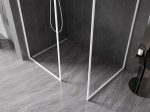 Mexen Kioto-F du&scaron;isein Walk-in raamiga 115 x 100 cm, l&auml;bipaistev 8 mm, valge - 800-115-202-04-20-100