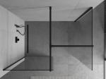Mexen Kioto du&scaron;isein Walk-in 160 x 90 cm, l&auml;bipaistev, must - 800-160-202-70-00-090