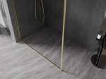 Mexen Kioto-F L Walk-in du&scaron;isein raamidega 55 x 202 cm, l&auml;bipaistev 8 mm, kuldne harjatud - 800-055-174-55-00