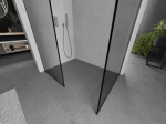 Mexen Kioto du&scaron;isein Walk-in 160 x 90 cm, must raam, kroom - 800-160-202-01-70-090