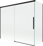 Mexen Rox kaubamaja kaheukseline liigutatav 180 + 80 x 150 cm, l&auml;bipaistev, must - 8C9-180-080-70-00