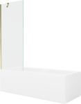 Mexen Cubik sirge seinaga vann 170 x 70 cm raamiga ja 1-osalise vaheseinaga 70 cm, l&auml;bipaistev, kuldne - 550317070X9507000050