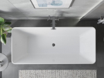 Mexen Velo Slim vabadusevann 170 x 75 cm, valge, &uuml;levool gun gray poleeritud - 52811707500-66