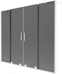 Mexen Velar Duo kahe tiivaga l&uuml;kandvanniees 170 x 150 cm, grafiit, valge - 896-170-000-42-20