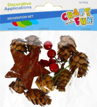 Looduslikud koonused koos tarvikutega 14tk - Craft with Fun
