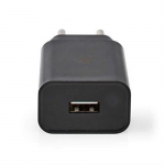 Toalaadija Nedis 1XUSB, 2,4A, 12W, must