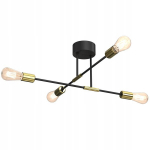 Lumina Flame 3906 ripplamp, must/kuldne