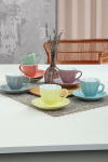Hermia tasside ja alustaldrikute komplekt TC043212F3X1A000000MATT300, 165 ml, 14 cm, 12 tk.