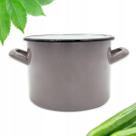 Emailitud teraspott 14cm hall 1,6l sangadega