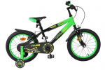 Laste jalgratas Volare Strike, 16", must/roheline