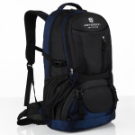 Suur ergonoomiline Petersoni matkaseljakott puusa- ja rinnarihmadega, sinine / must, 48 l