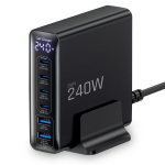 Laadimisjaam 240W, 6 porti (4&times;USB‑C, 2&times;USB‑A) Tech‑Protect DC240W‑GaN