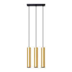 Sollux Lighting ripplamp Lagos 3, kuldne/must