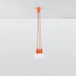 Sollux Lighting ripplamp Diego 3, oranž