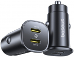 Baseus Gotrip autolaadija C+c 30w, 2x Usb-c Pd
