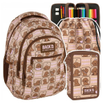 3tk Kooli seljakoti komplekt FLUFFY PUPPY, 26 l