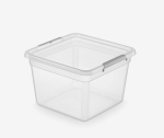 Kaanega hoiukast BaseStore 39,5&times;39,5&times;27 cm, 32 l, l&auml;bipaistev