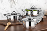 Hermia pottide komplekt 55SET015383, h&otilde;bedane, 6 osa