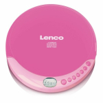 LENCO CD-011PK - kaasaskantav CD-m&auml;ngija, Discman - roosa
