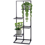 Must metallist 4-korruseline lillepeenar 102 cm