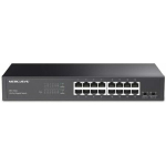 MERCUSYS Gigabit Switch MS116GS 16 Porti 10/100/1000 Mbps Must Metallkorpus