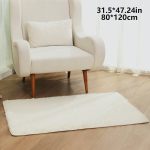 Kohev valge vaip elutoa, 31,5 * 47,24 colio / 80 * 120 cm